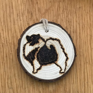 Small round Keeshond plaque